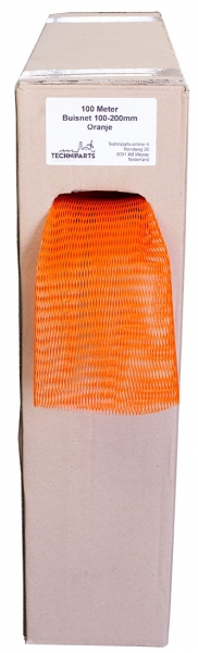 Buisnet - Netkous - rekbereik 100 tot 200mm - Volle Dispenser doos 100m (Oranje)