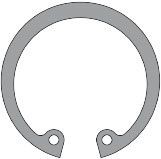 Federklammer - Kreis Clip - Seegerring - DIN 472 - 255mm