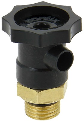 Bonfix Compression fitting - drain valve 1/4" with integrated O-ring - Brass