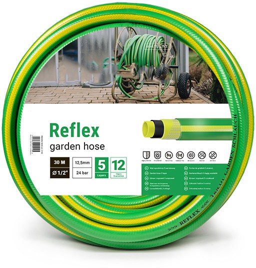 Garden hose - 1/2" - 30m - Green/Yellow