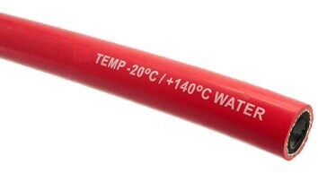 Cooling hose EPDM Ø12,7mm/Ø22mm - Red - (cutting length per meter)