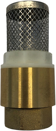 Foot valve spring -loaded - Completion valve - York - Brass - 1-1/4"