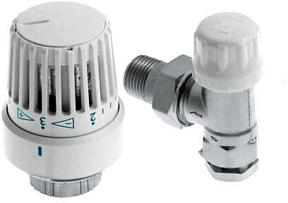 Bonfix Thermostat radiator valve - adaptor right angle - 15mm x 1/2"