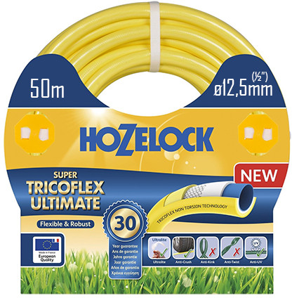 Super Tricoflex Hozelock - Flexible Water hose - garden hose - 1/2" (ø12,5mm) 50m