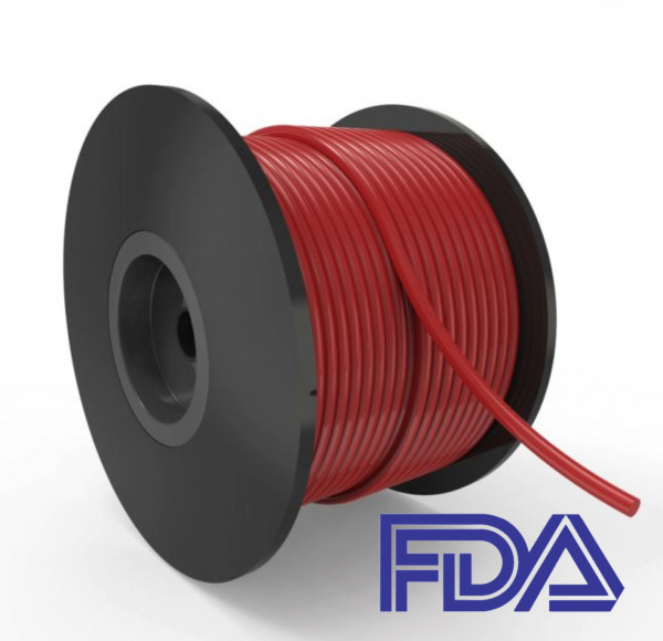Rubber Rondsnoer Silicone (VMQ) 40 - 8mm FDA (Per Meter)
