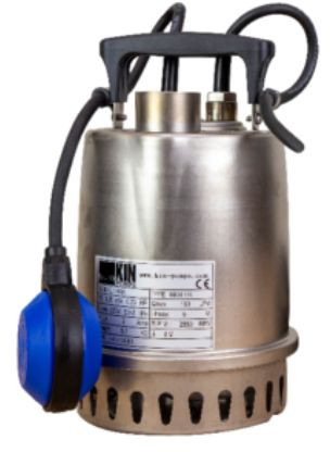 Tauchpumpe - KIN pumps HKH 1A Komfort - Edelstahl - 230 Volt (Max. Kapazität 9,6m³/h)