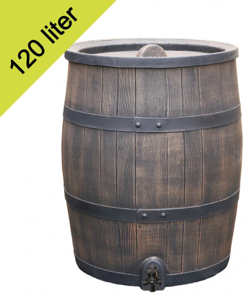 Roto rain barrel 120 liters brown