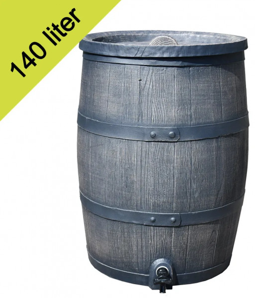 Roto rain barrel 140 liter brown with 3/4 "brass