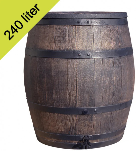 Roto rain barrel 240 liters brown