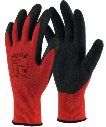 Allround Latex Lite Handschoenen Rood/Zwart (Maat 10/XL)