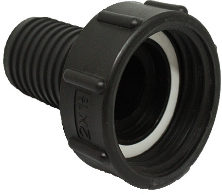 IBC adapter S60x6 - Reducing to Hose tail 32 mm